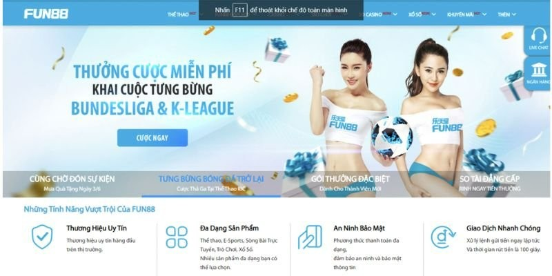 Fun88 link - Trang cá cược hàng đầu