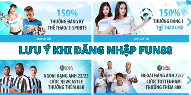 Lưu ý khi tìm link Fun88 đăng nhập và điền thông tin